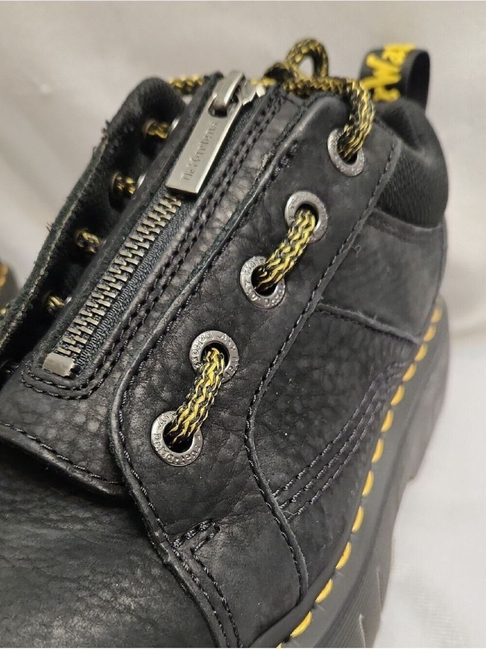 Dr. Martens Woodard Lo Zip Black Leather Shoes (W Size 5) - Picture 9 of 12